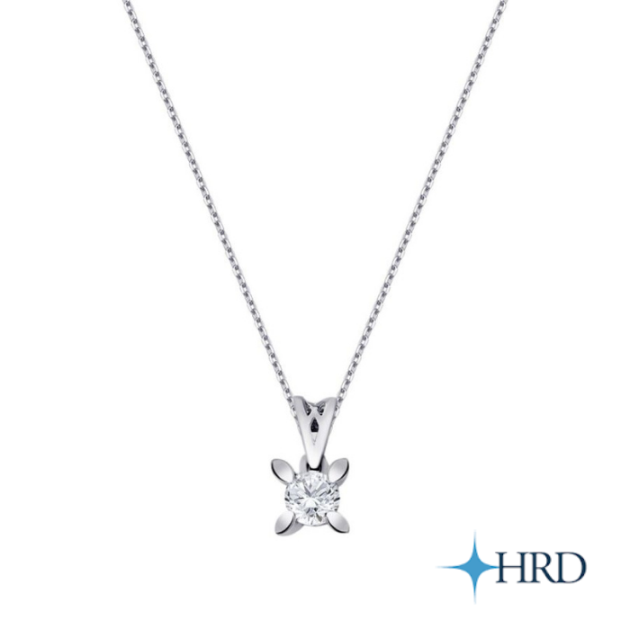 0,25ct. Solitaire Necklace (HRD Certificate) - Üsküplü