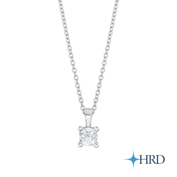 0,30ct. Solitaire Necklace (HRD Certificate) - 1
