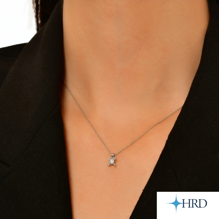 0,40ct. Solitaire Necklace (HRD Certificate) - Üsküplü (1)