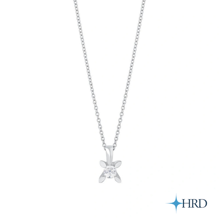 0,40ct. Solitaire Necklace (HRD Certificate) - 3
