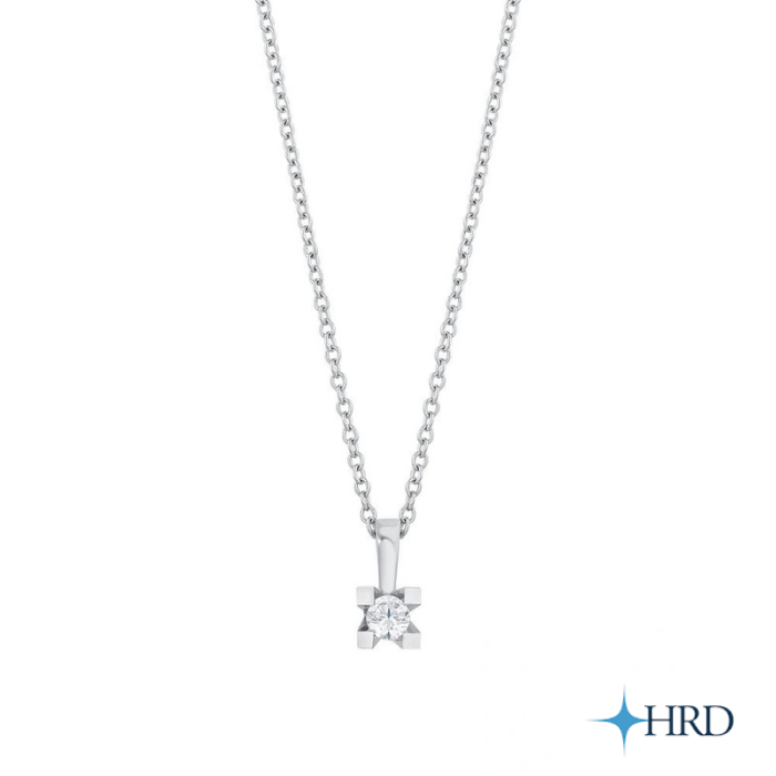 0,50ct. Solitaire Necklace (HRD Certificate) - 3