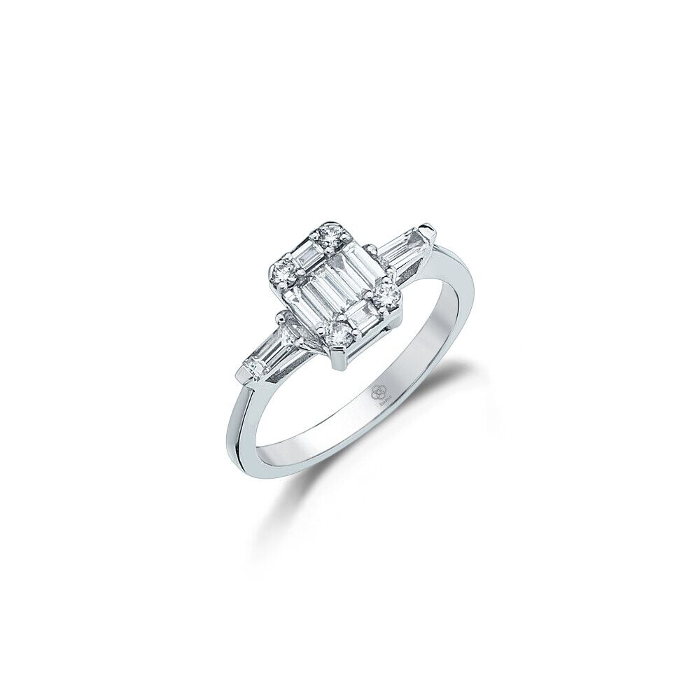 Airplane Baguette Diamond Ring - Üsküplü