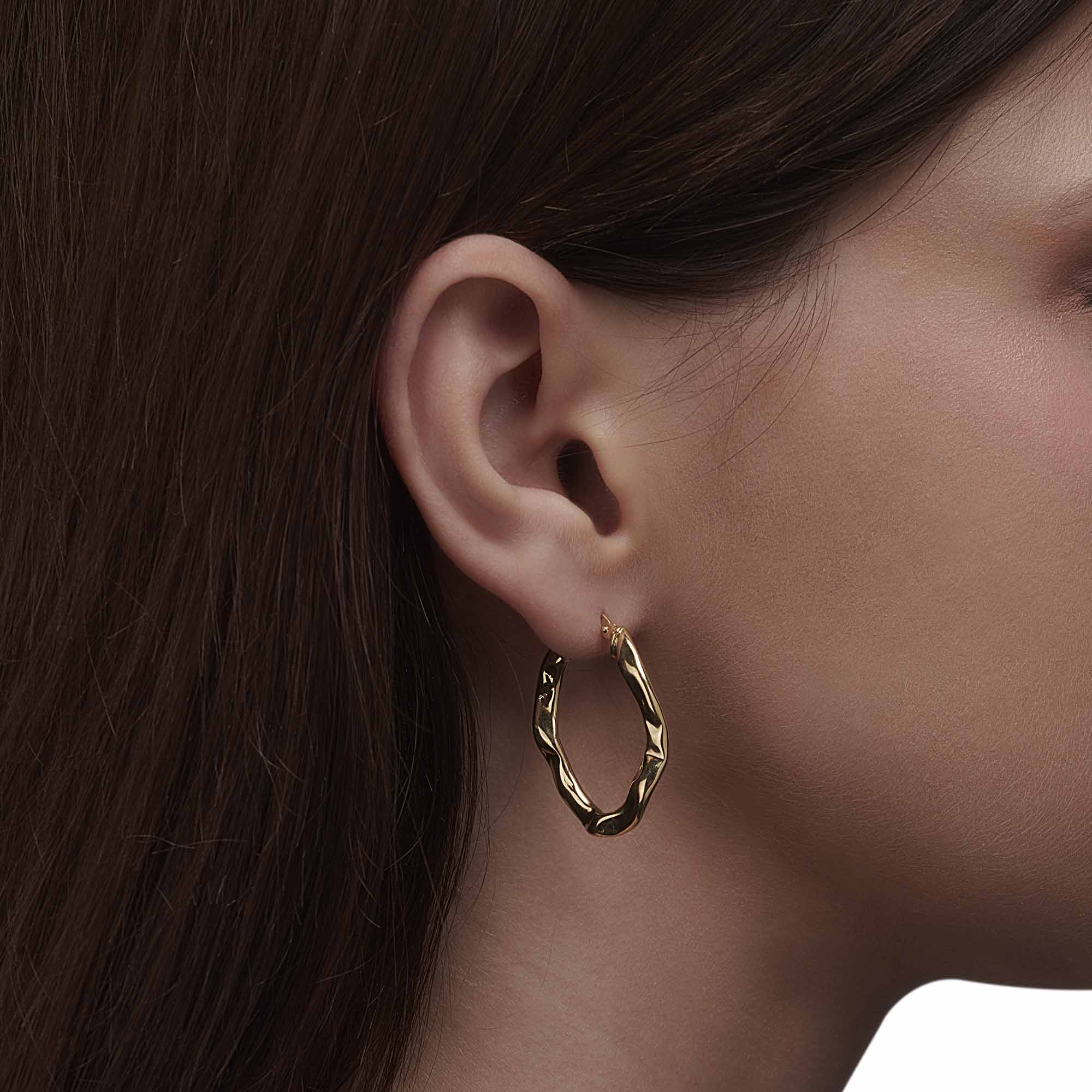 Rolling Hoop Earring - 1