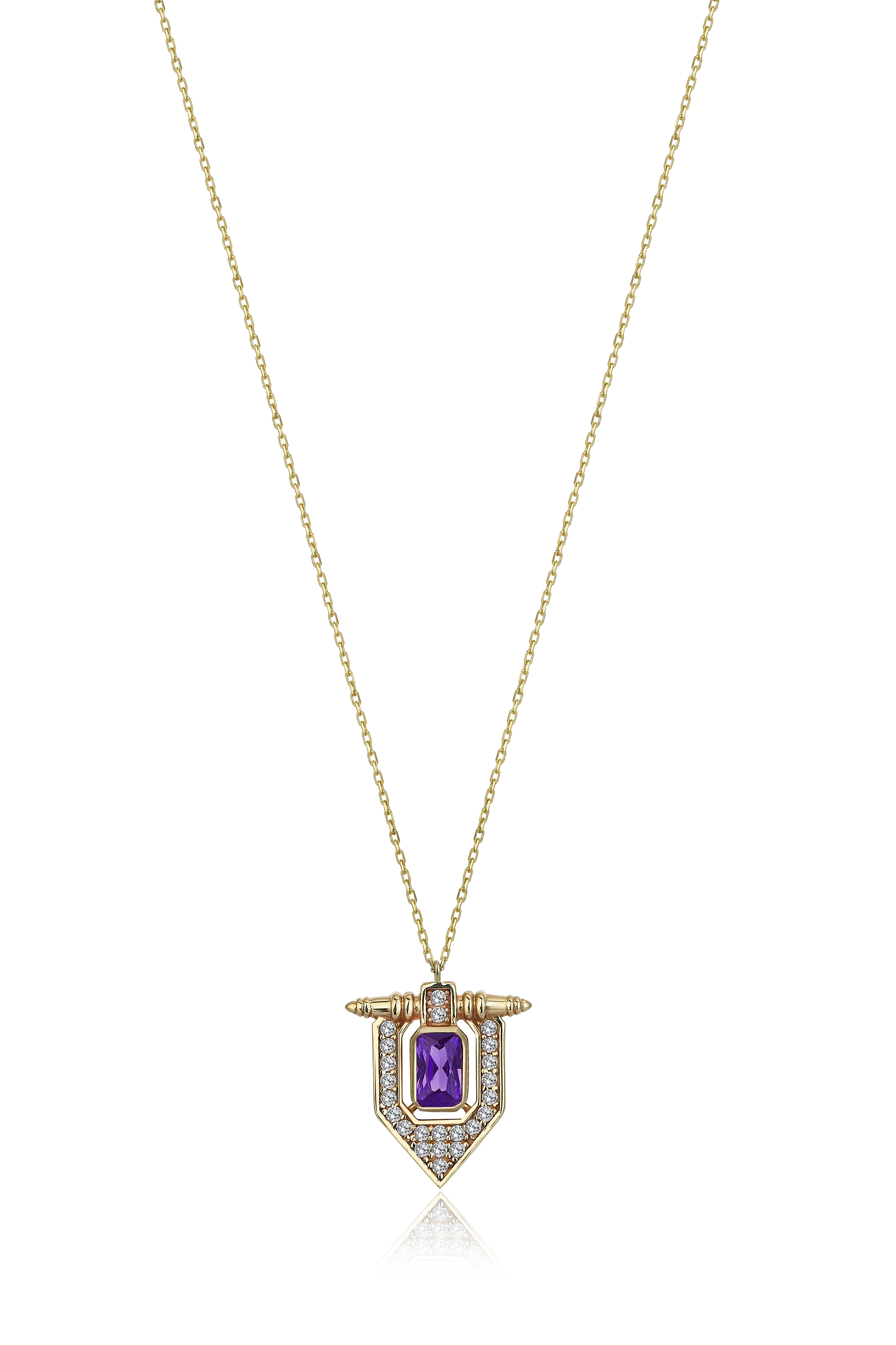 Amethyst in Five Necklace - 1