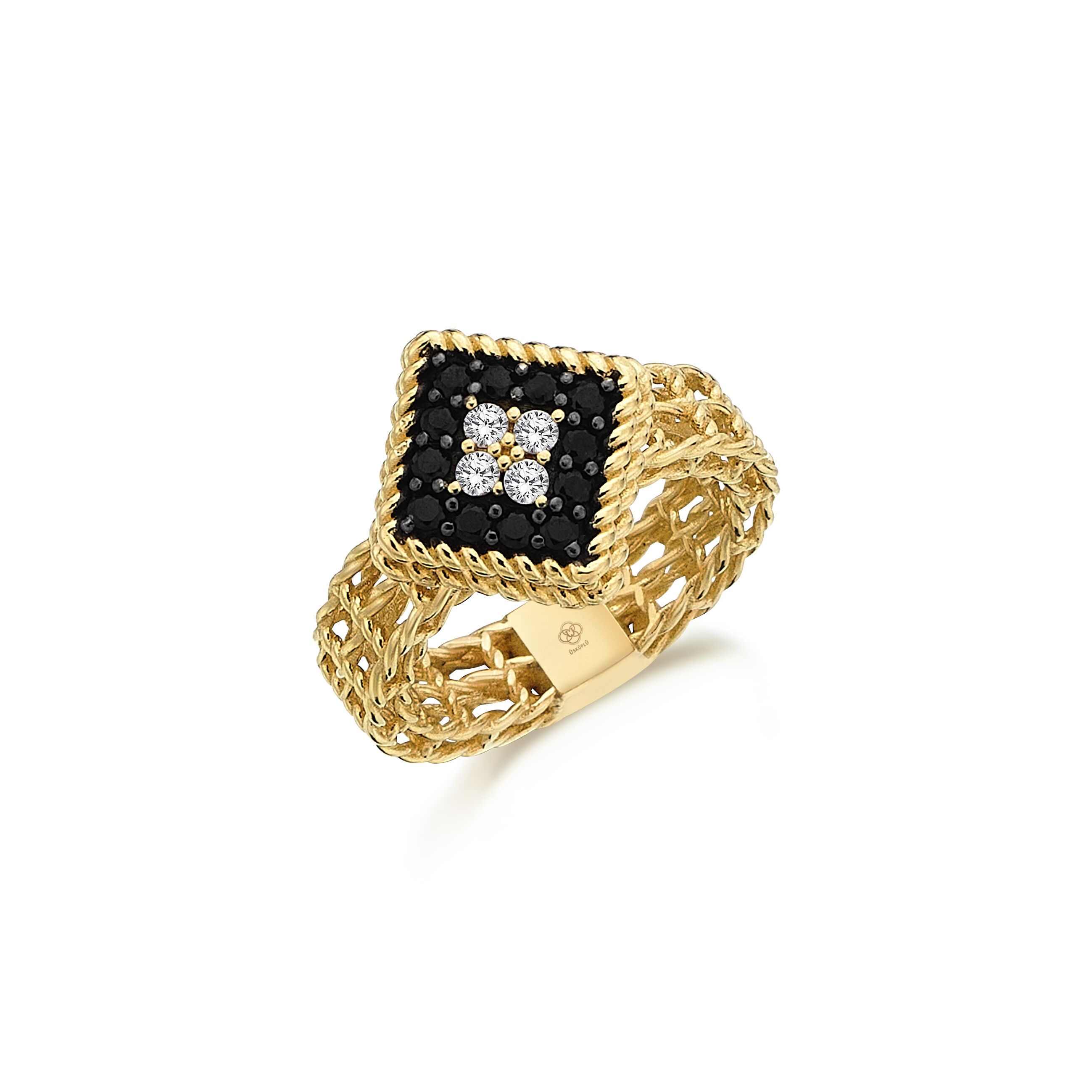 Black Tile Ring - 1