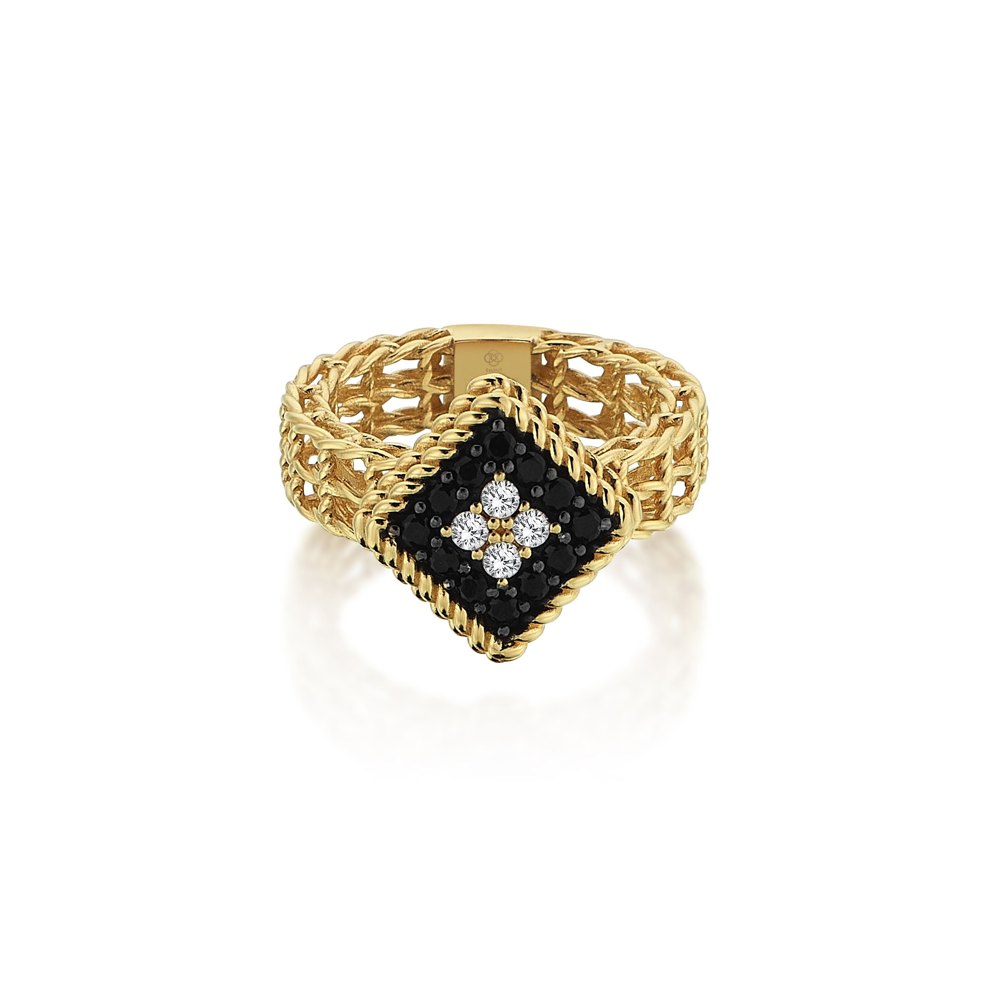 Black Tile Ring - 2