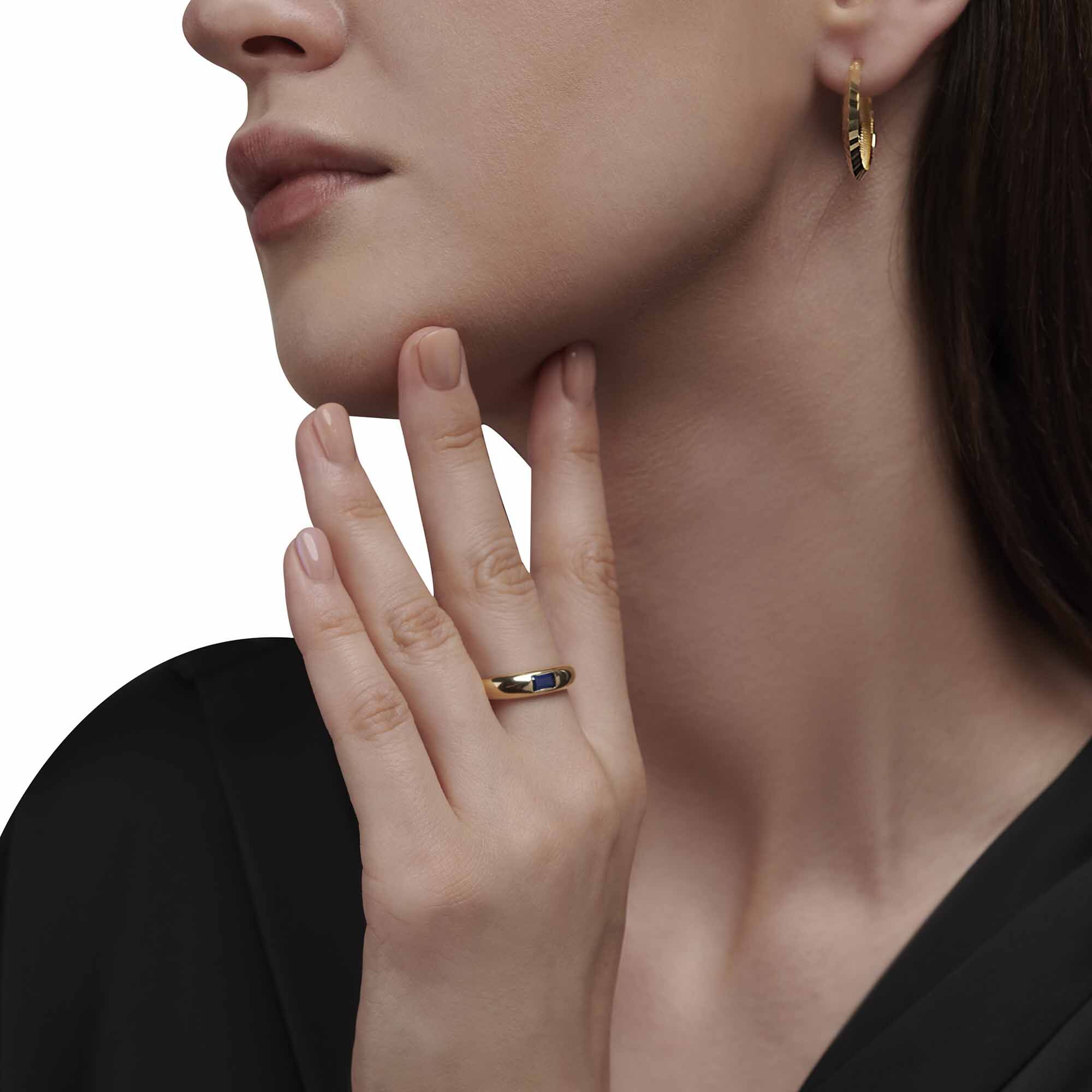 Blue Bar Ring - Üsküplü