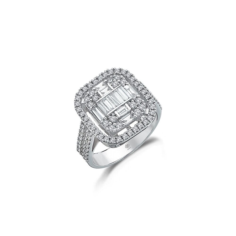 Bold Baguette Diamond Ring - Üsküplü