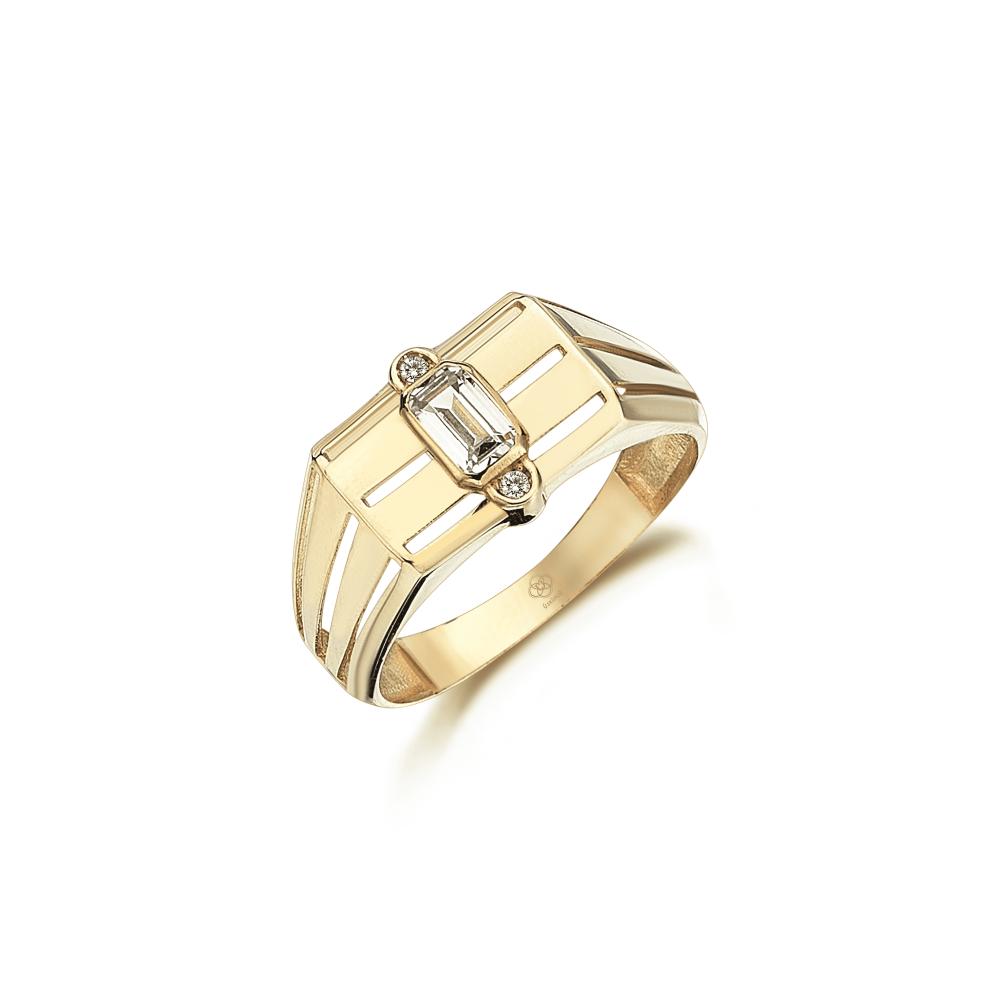 Cavalero Baguette Ring - Üsküplü