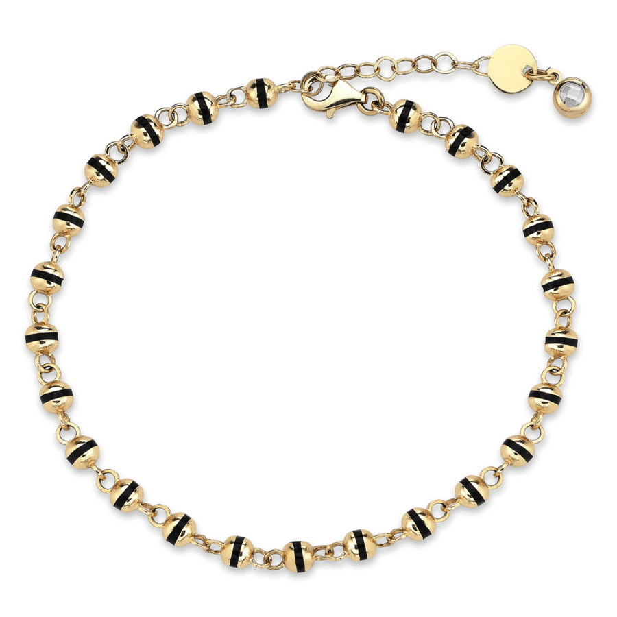 Charcoal Circles Bracelet - Üsküplü