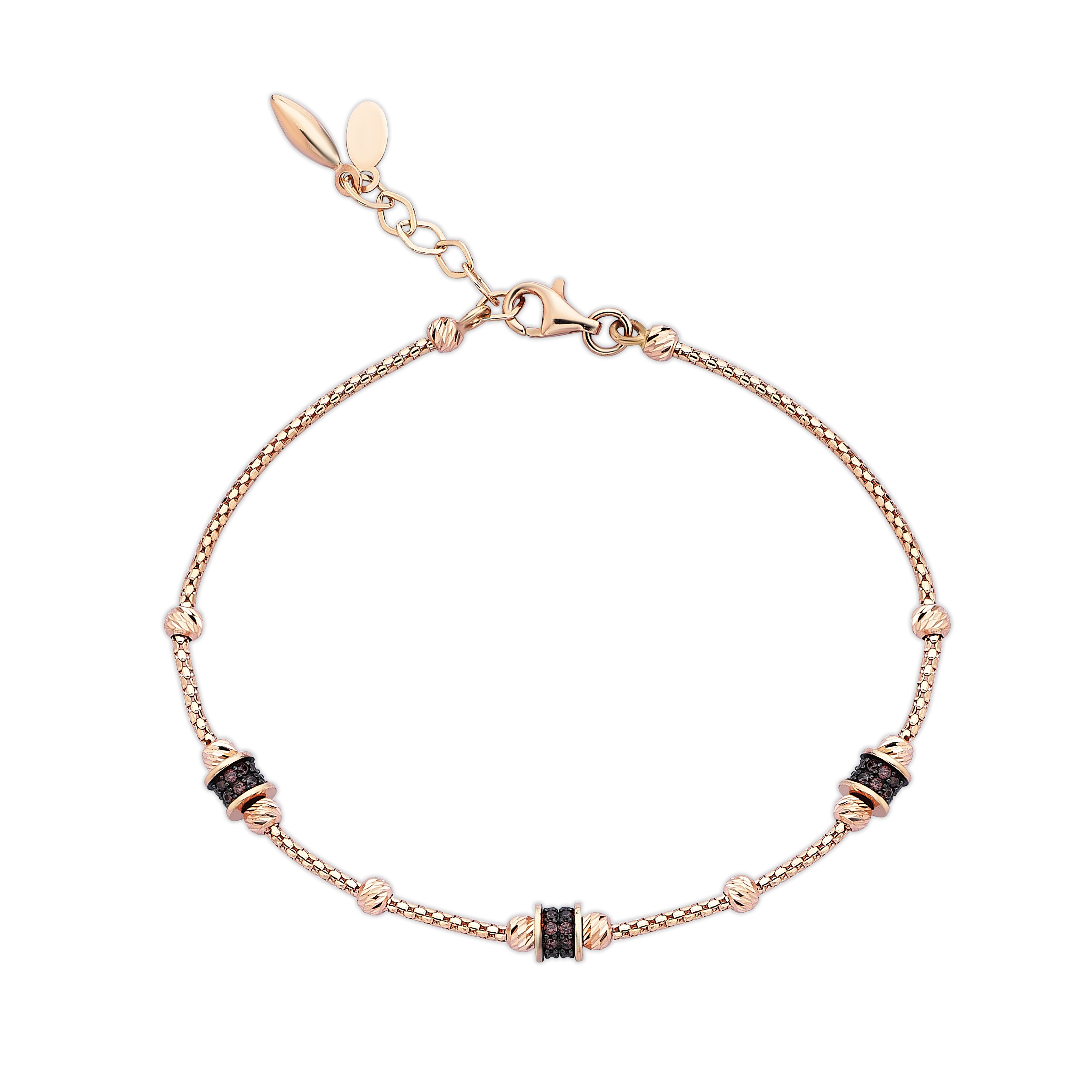 Charcoal Circles Diamond Bracelet - Üsküplü