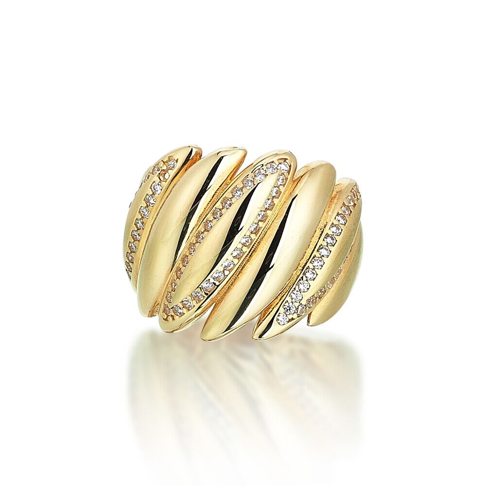 Chubby Curvy Ladder Ring - Üsküplü (1)