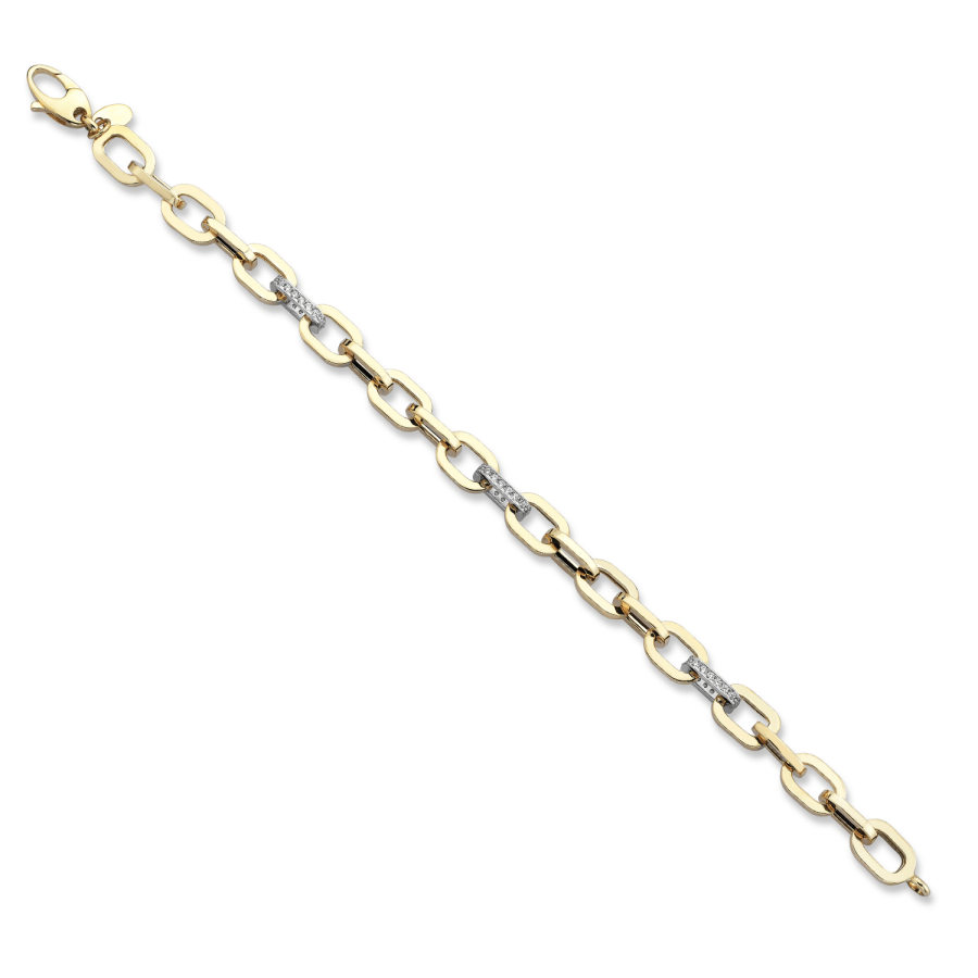 Chubby Rectangle Stoney Chain Bracelet - Üsküplü (1)