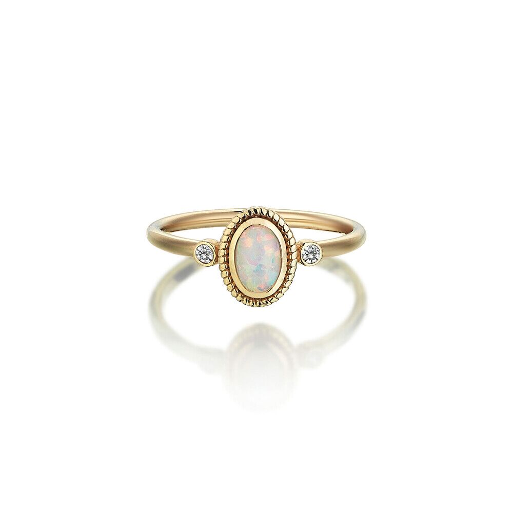 Diamond Oval Girosol Ring - 2