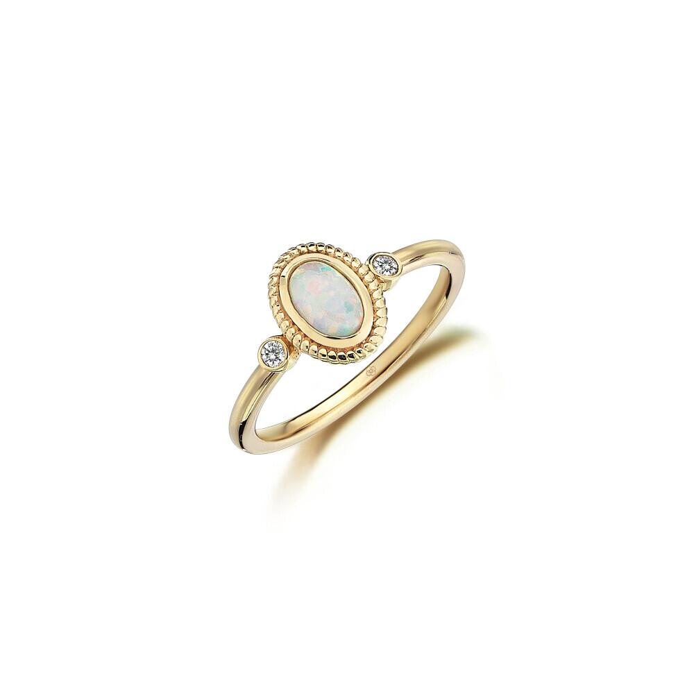 Diamond Oval Girosol Ring - Üsküplü