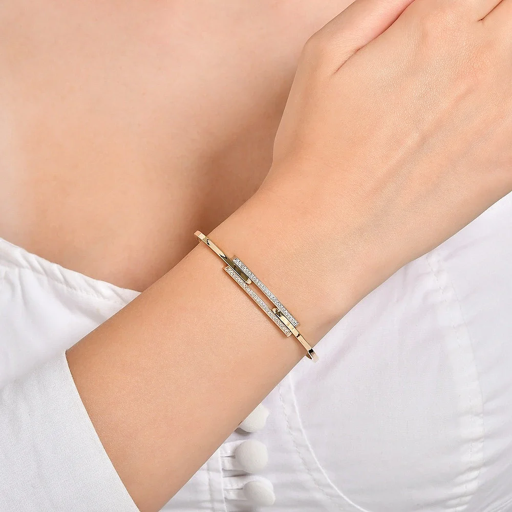 Contour Gold Bracelet - 1