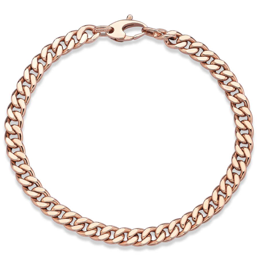 Curb Chain Rose Bracelet - Üsküplü