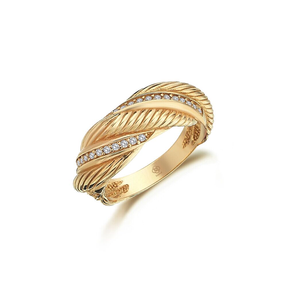 Curvy Stoney Ladder Ring - Üsküplü