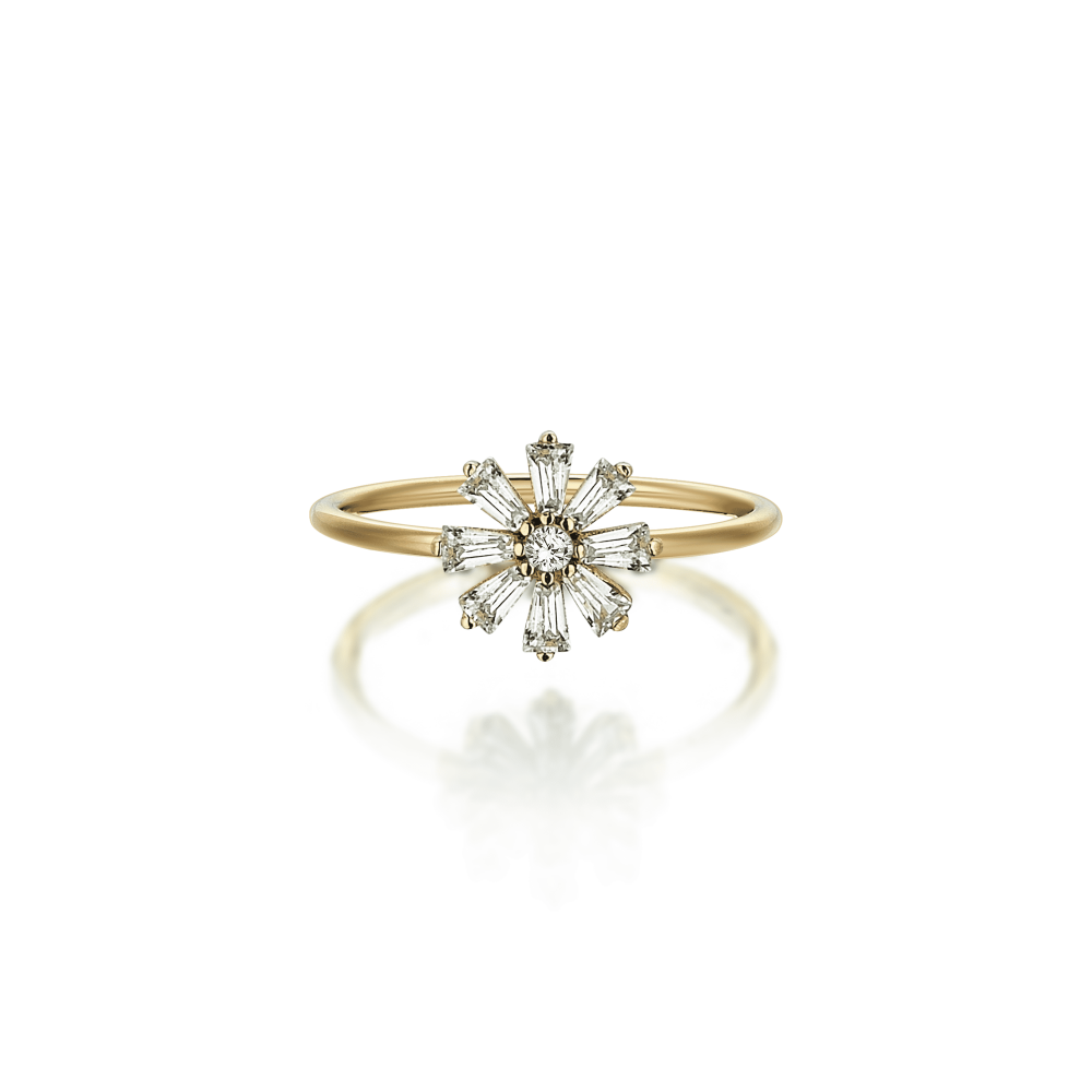 Daisy Baguette Ring - Üsküplü (1)
