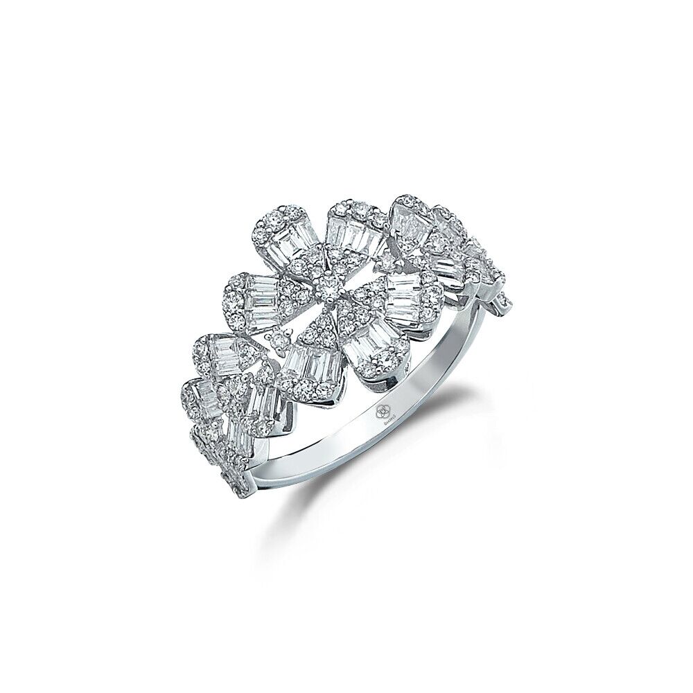 Dazzling Flower Diamond Ring - Üsküplü