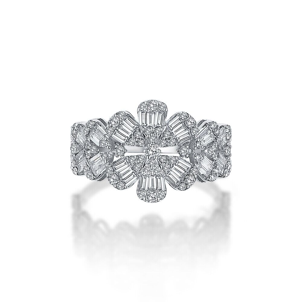 Dazzling Flower Diamond Ring - 2