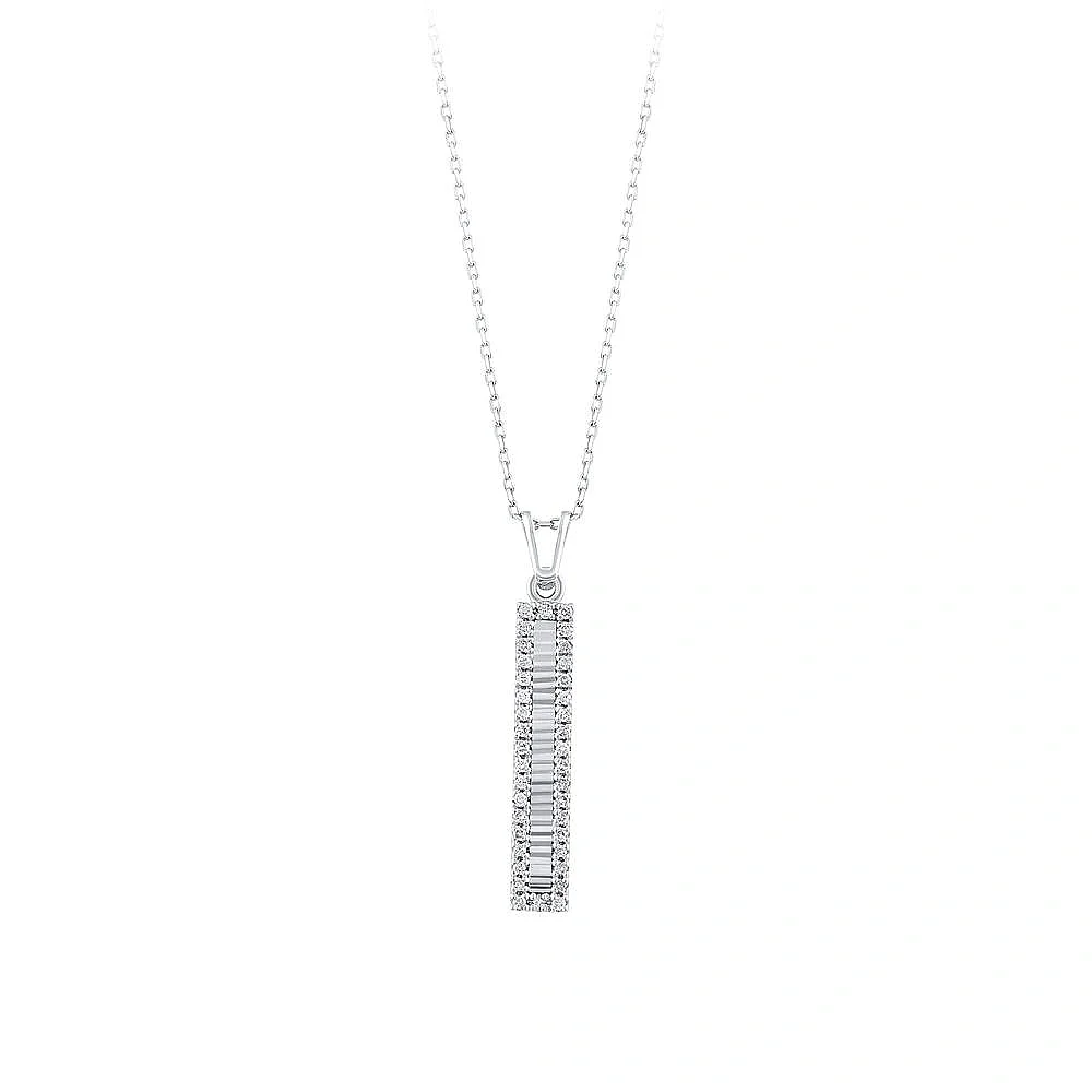 Diamond Bar Necklace - 3
