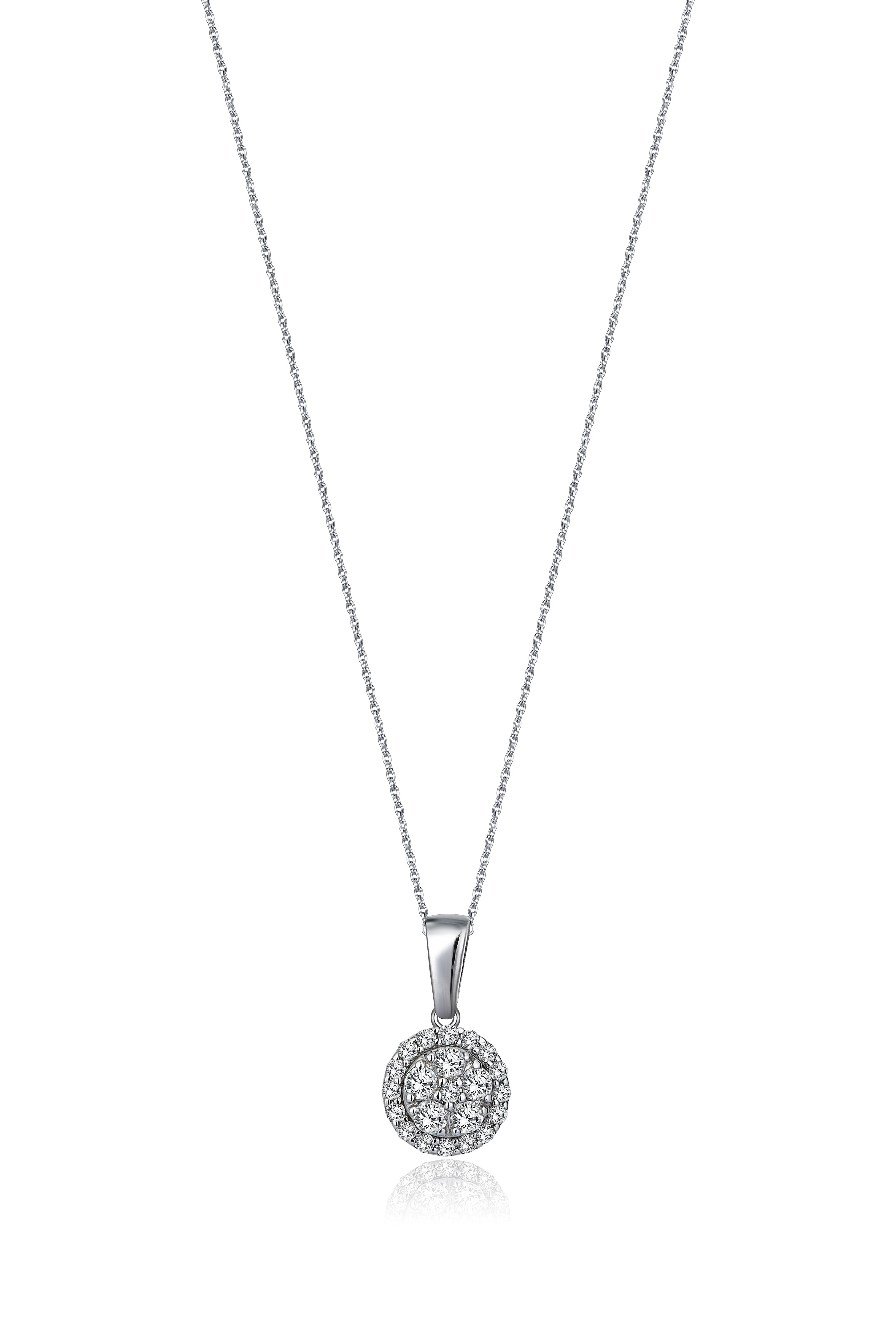 Diamond Circle Necklace - 2