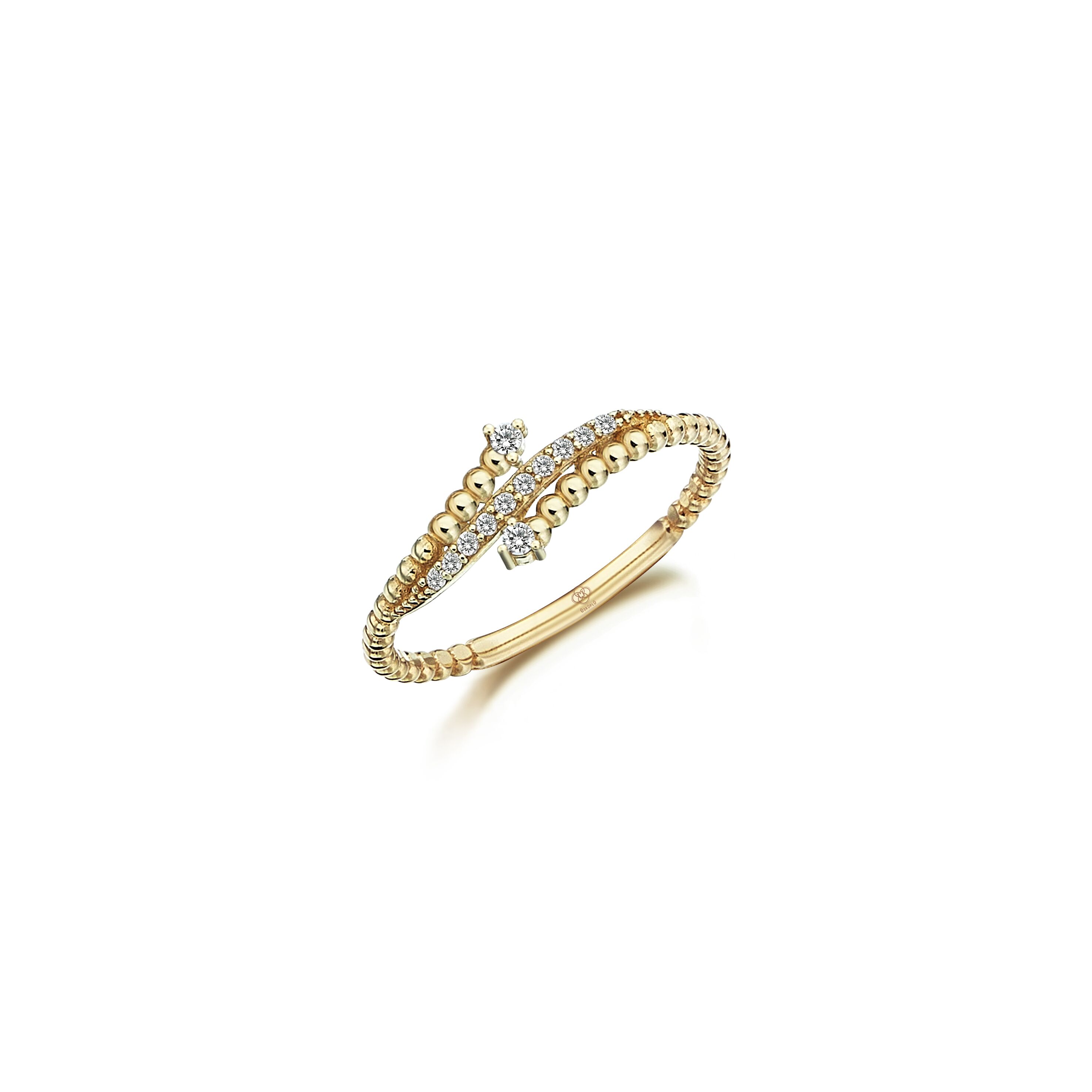 Diamond Curves Ring - 2