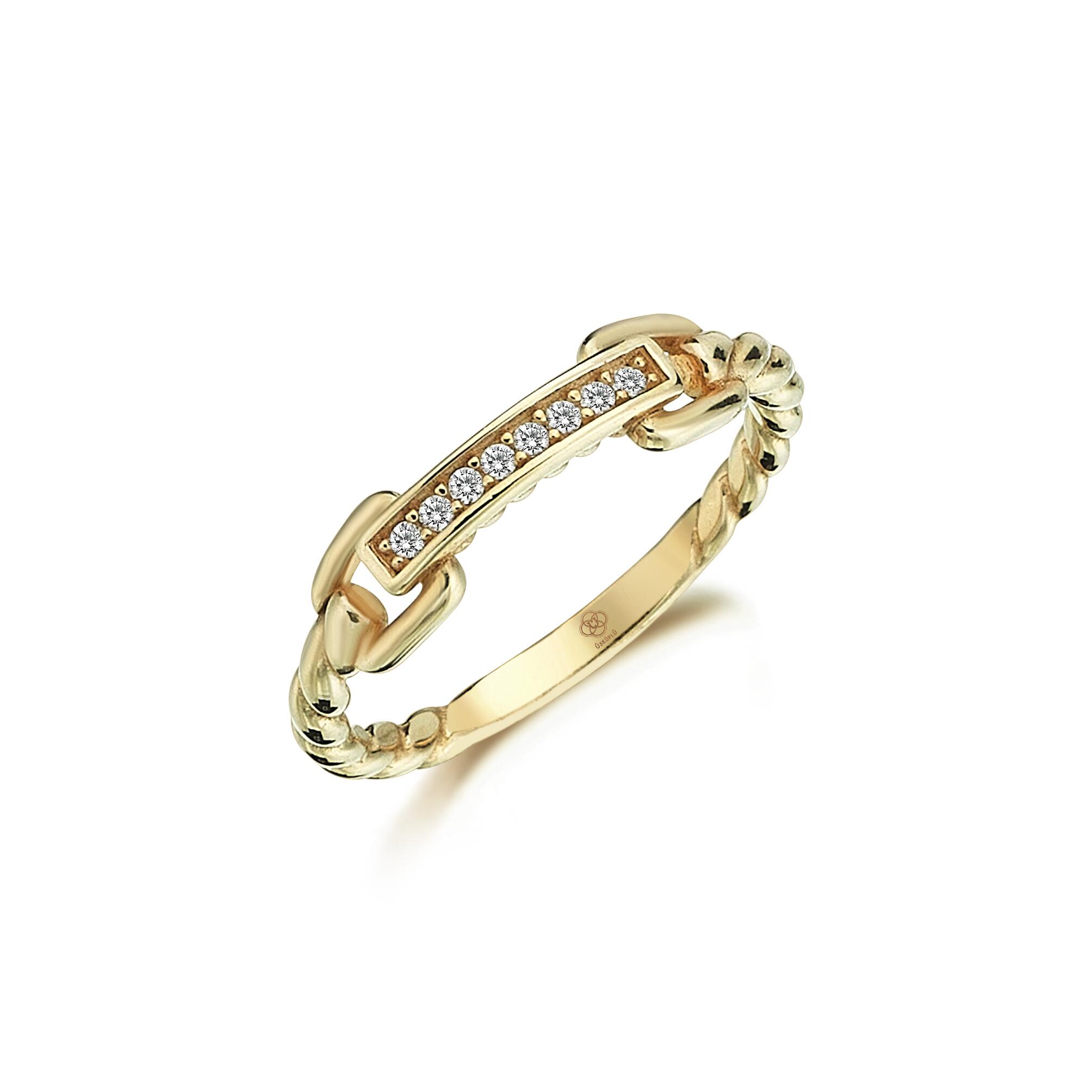 Diamond Line Ring - Üsküplü