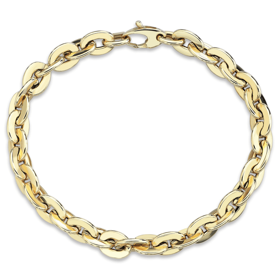 Chubby Oval Chain Bracelet - Üsküplü