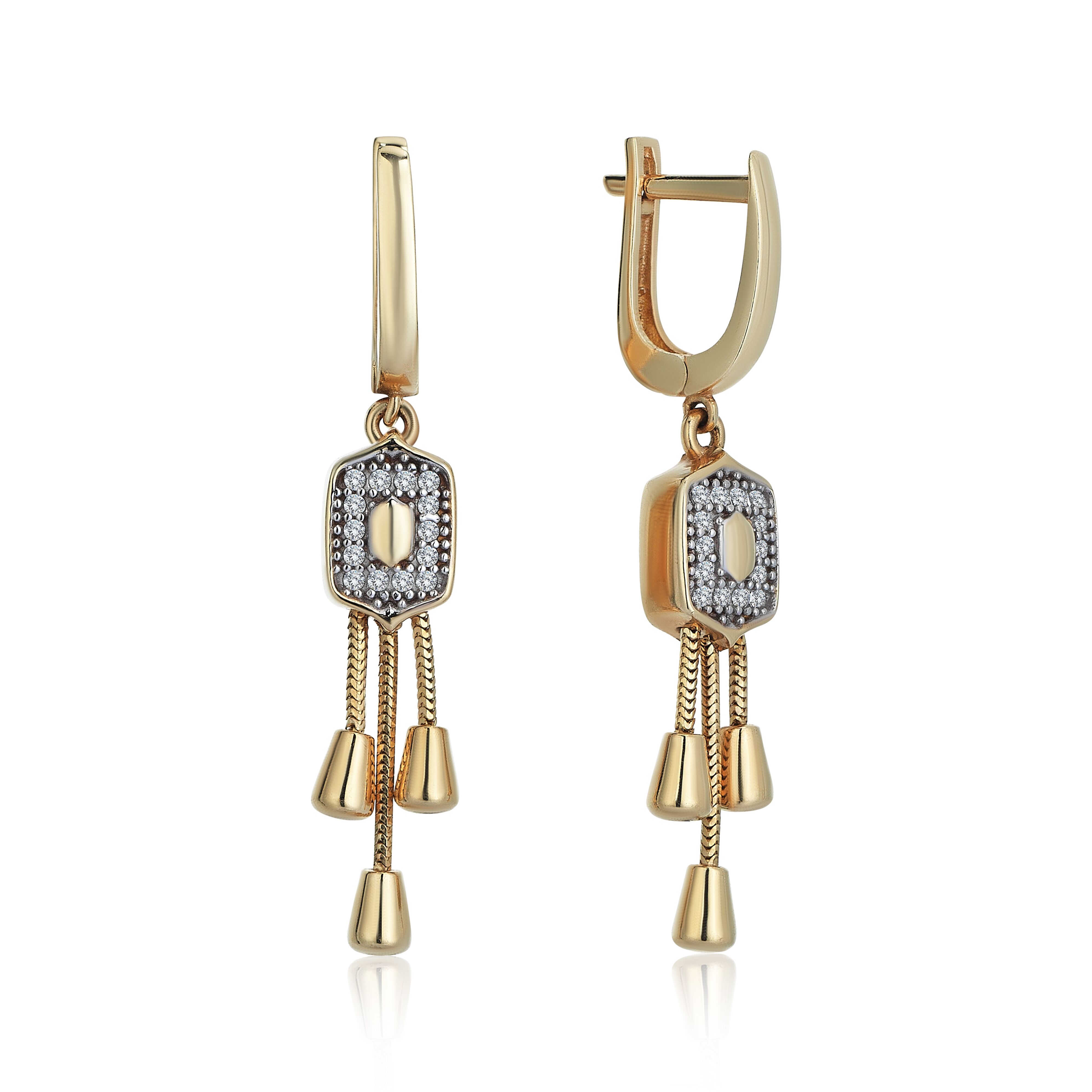 Dropy Baguette Earring - Üsküplü