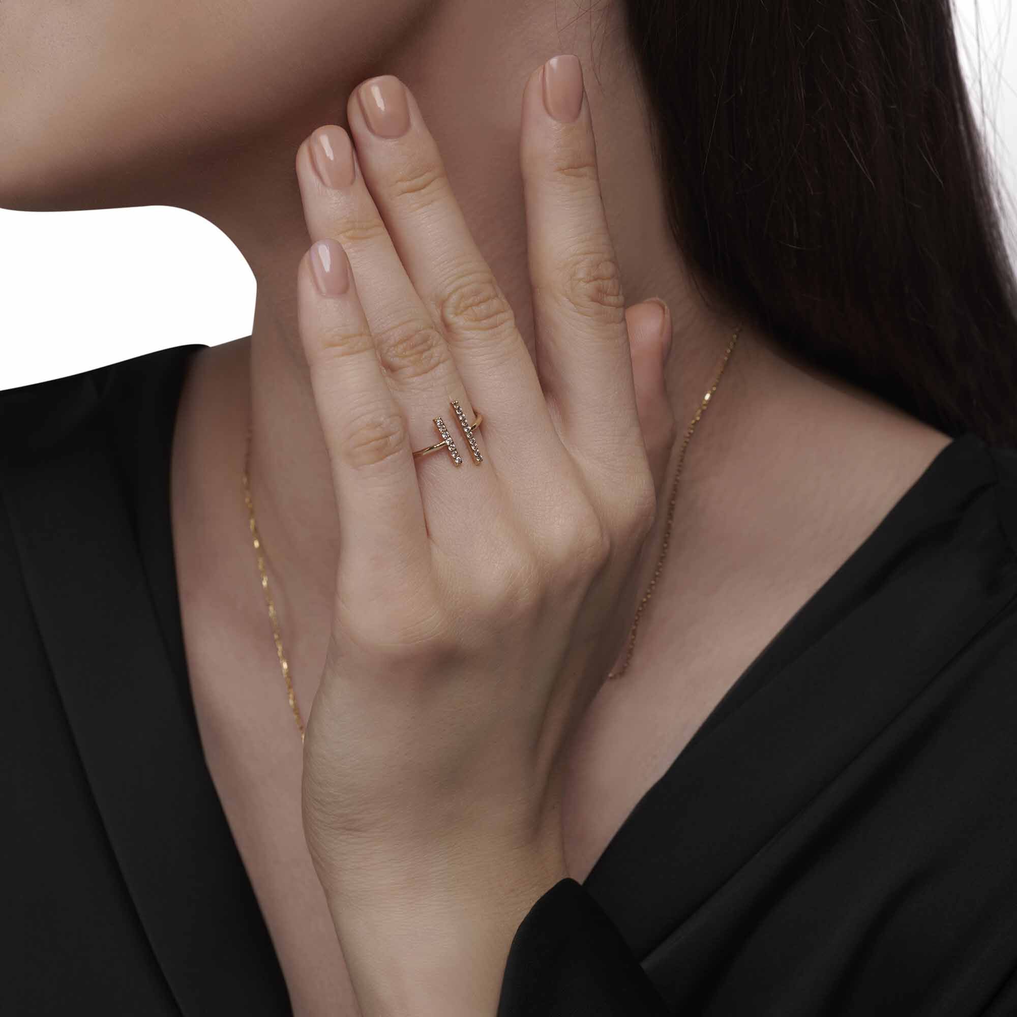Duality Diamond Ring - 1