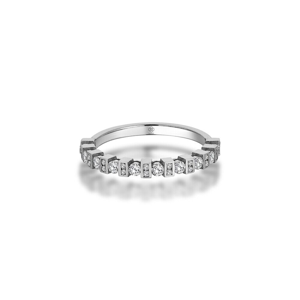Edgy Baguette Half Eternity Ring - Üsküplü (1)
