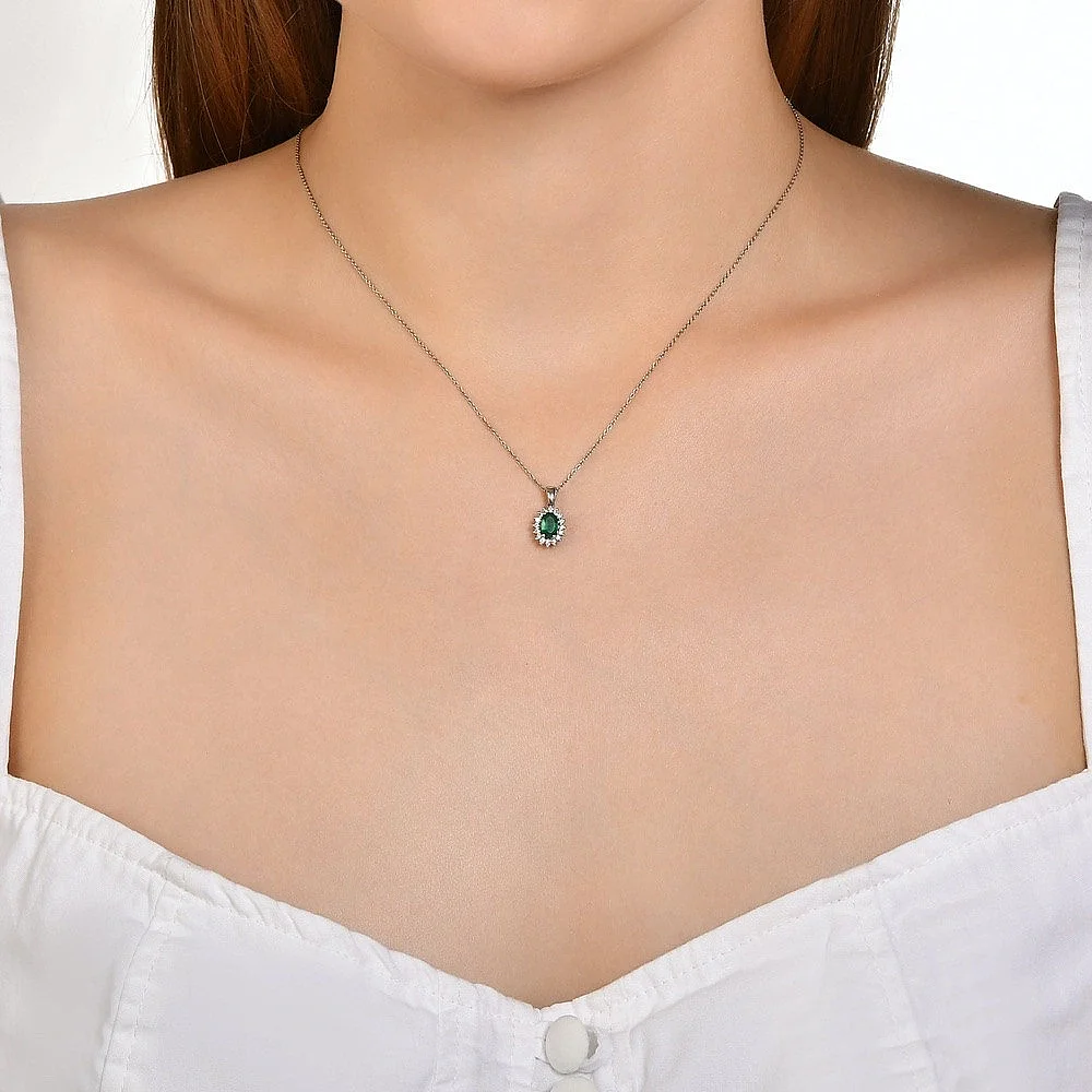 Emerald Crown Necklace - 2