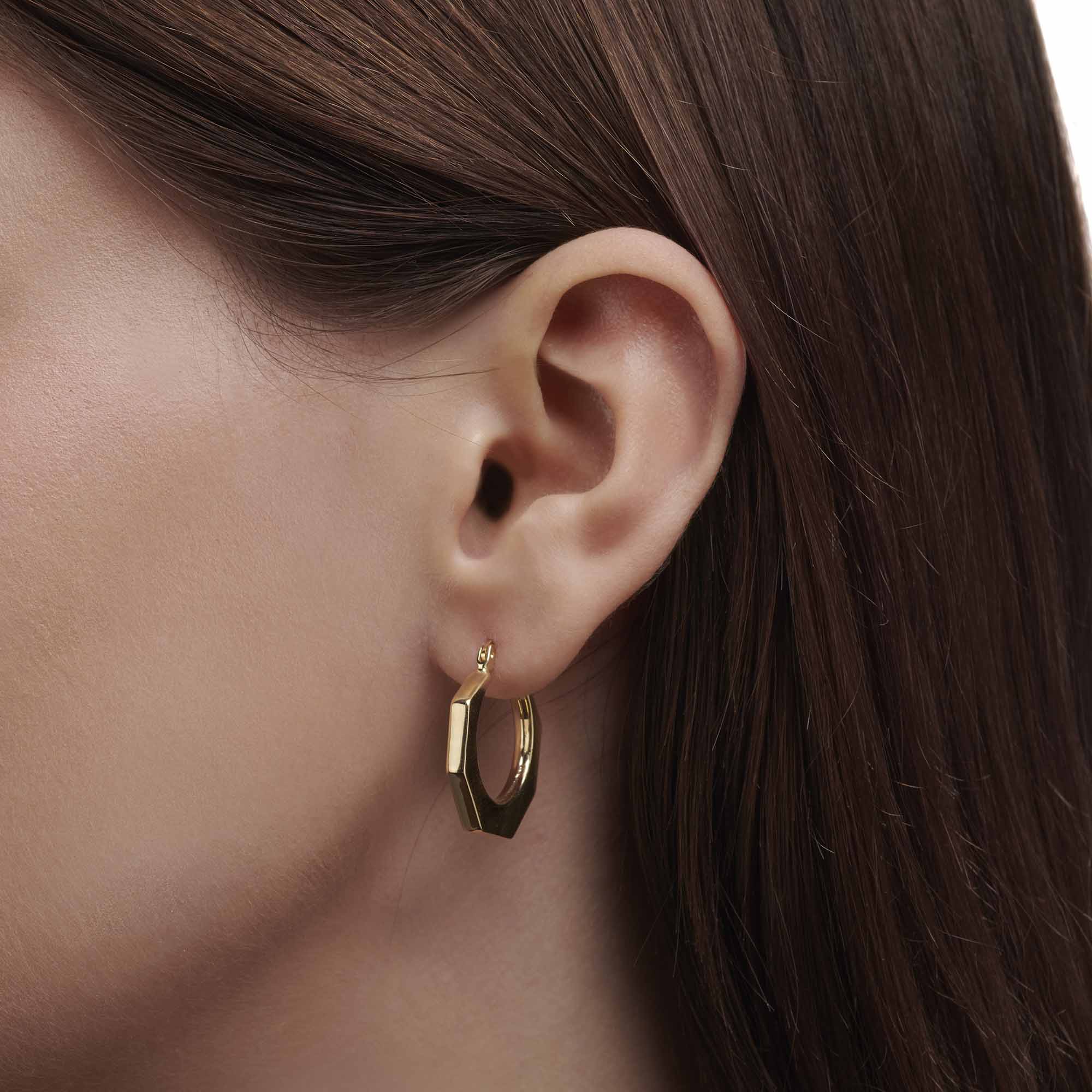 Geometric Hoop Earring - Üsküplü