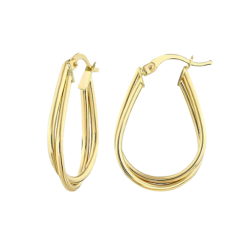 Golden Embrace Hoops - Üsküplü