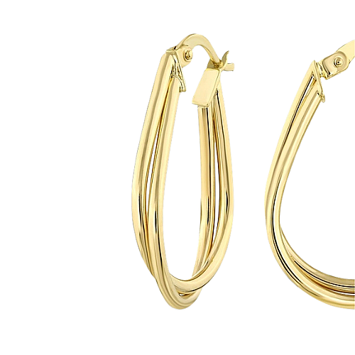 Golden Embrace Hoops - 3