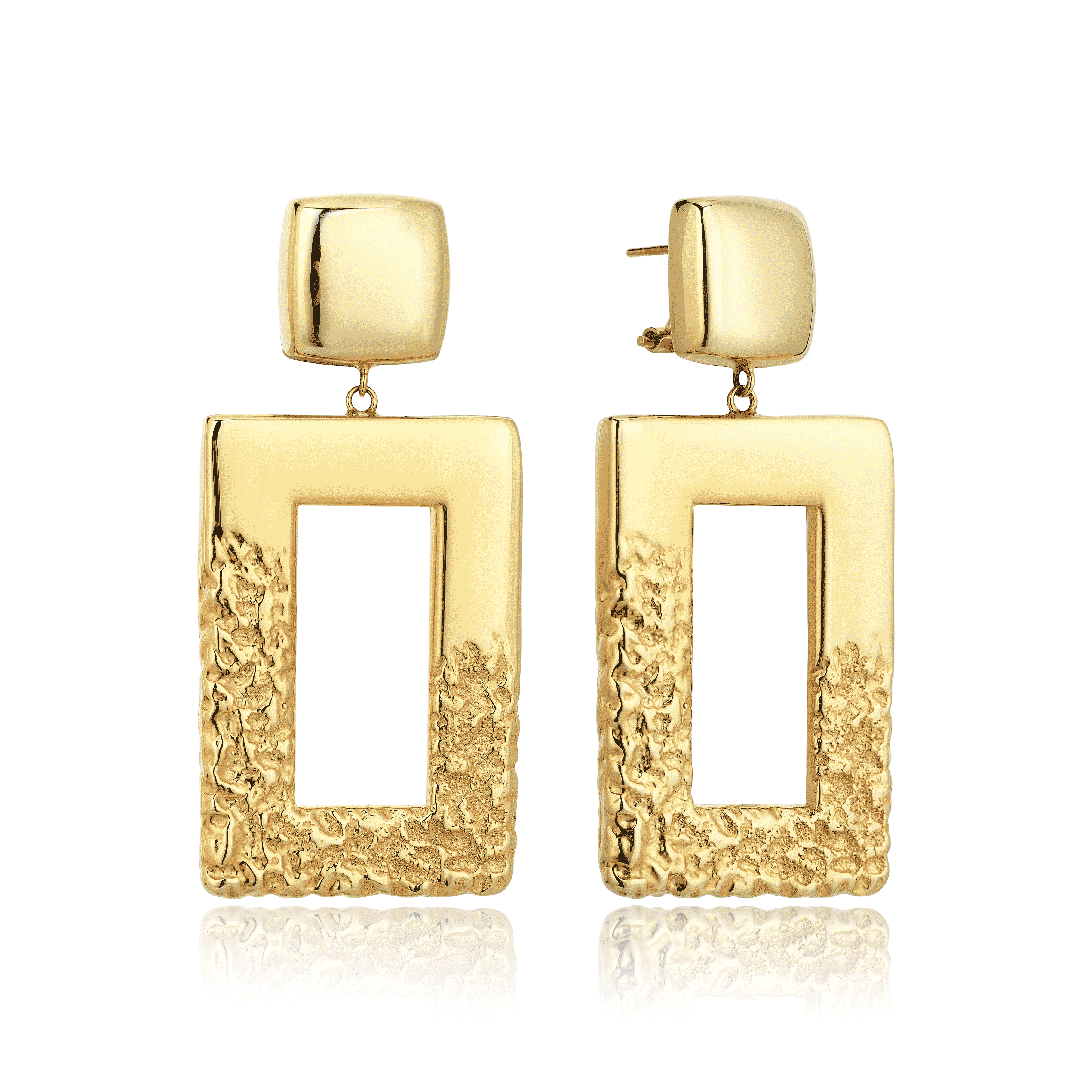 Golema Rectangle Earring - Üsküplü