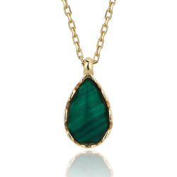 Green Drop Necklace - Üsküplü