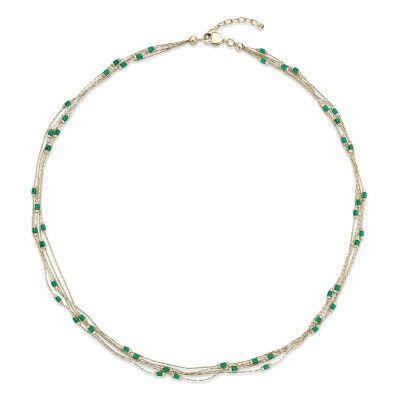 Green Enamel Neckace - 3