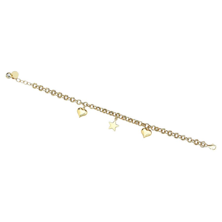 Heart and Star Charm Bracelet - Üsküplü (1)