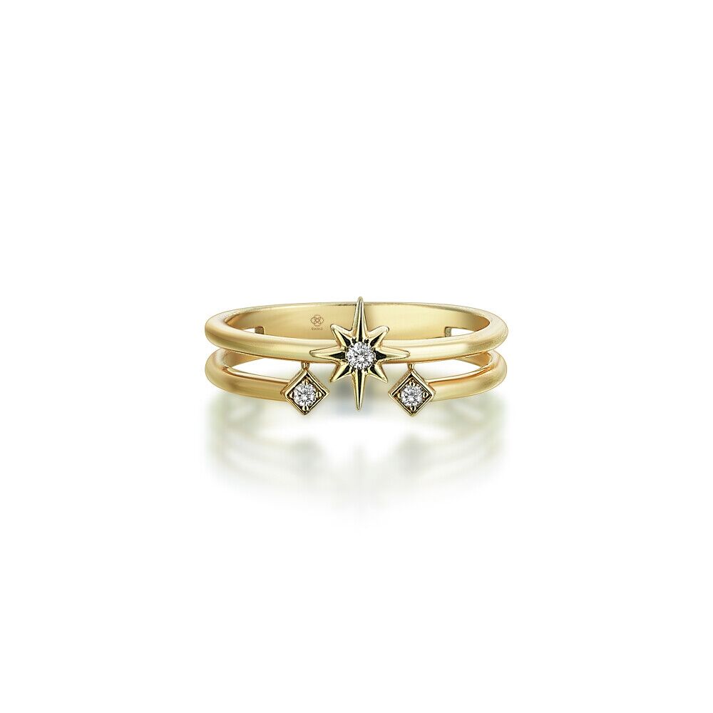 Jammed North Star Diamond Ring - 3