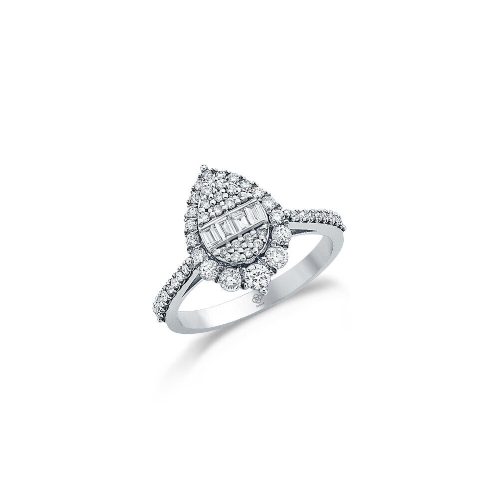 Jumbo Drop Diamond Ring - 2