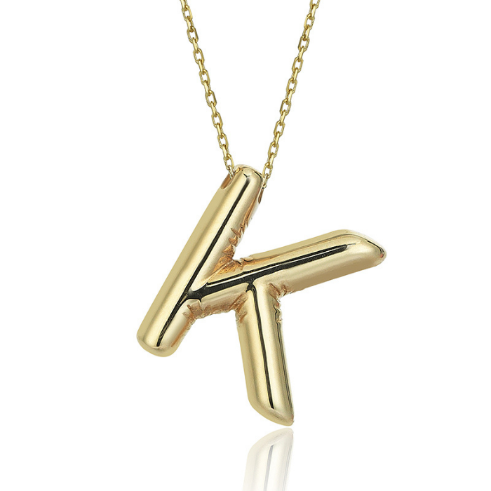 Letter K Necklace - 1