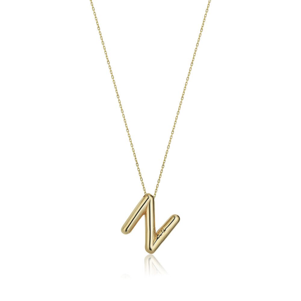 Letter N Necklace - 2