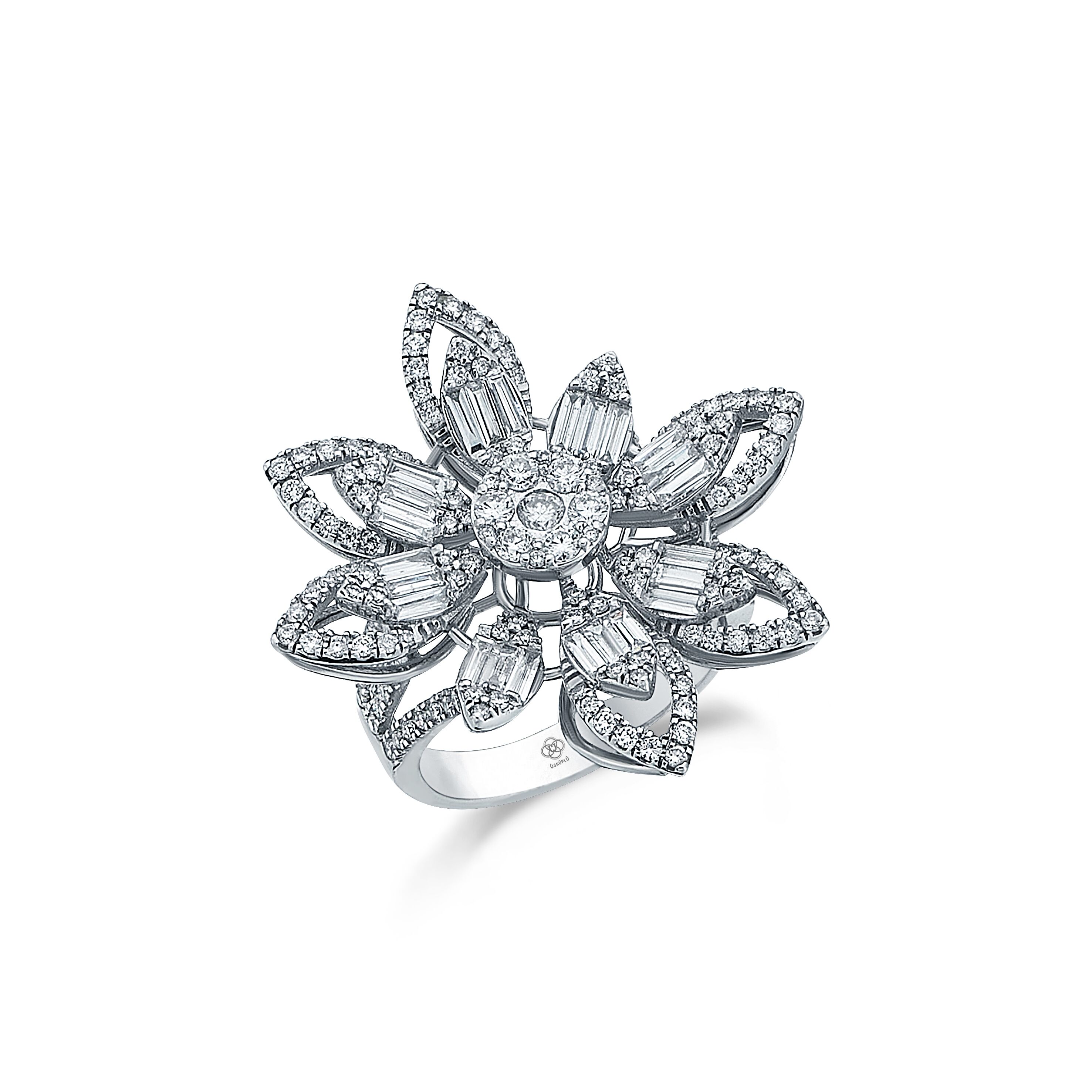 Lotus Diamond Ring - 2