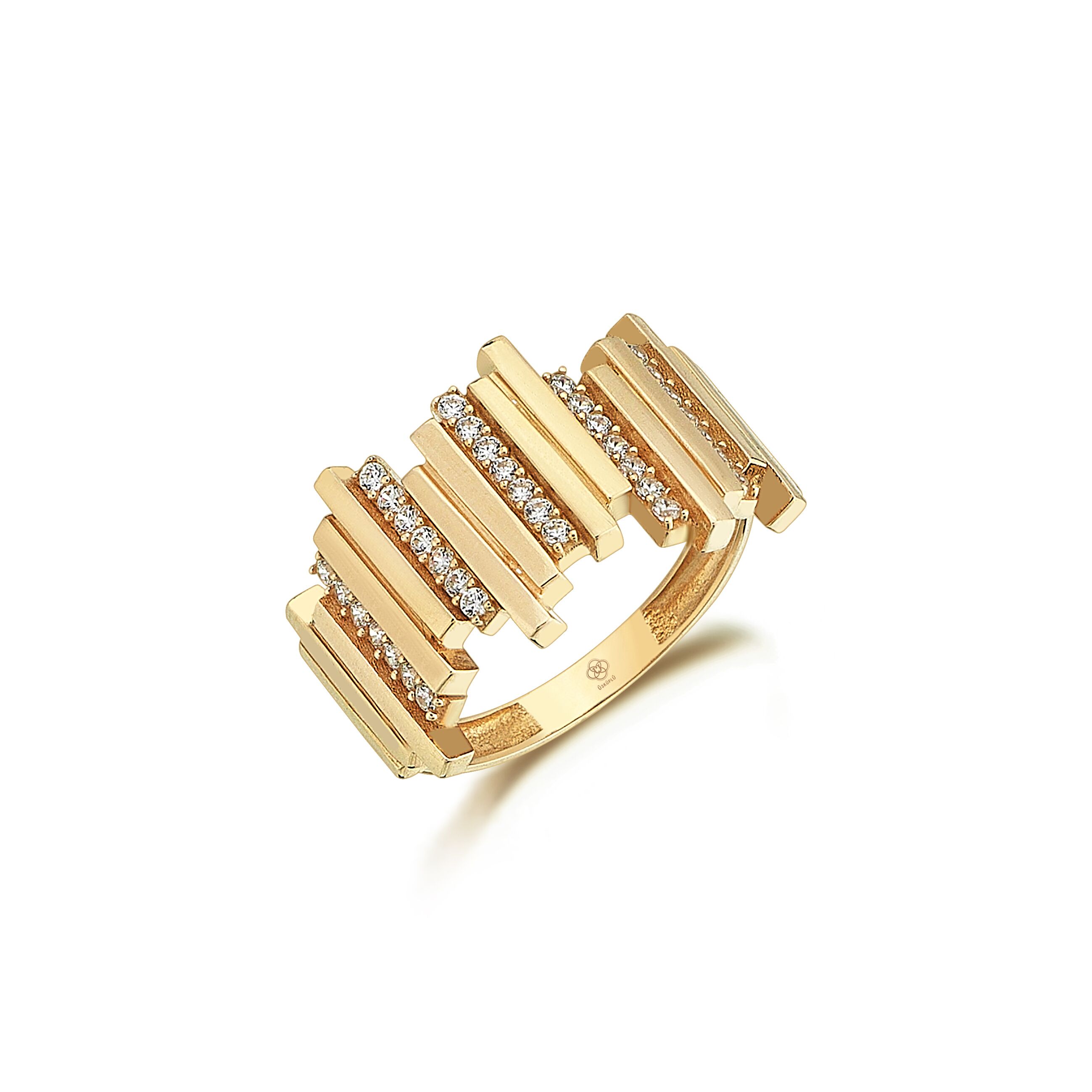 Middy Stoney ZigZag Ring - Üsküplü