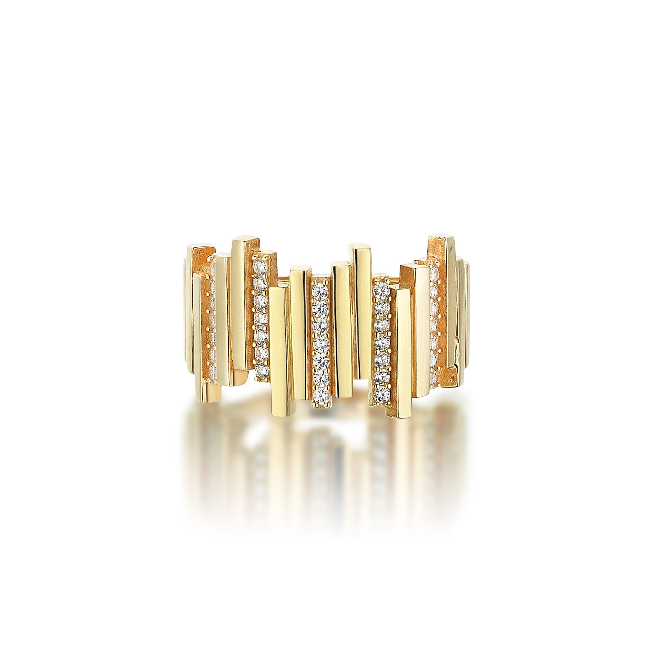 Middy Stoney ZigZag Ring - Üsküplü (1)