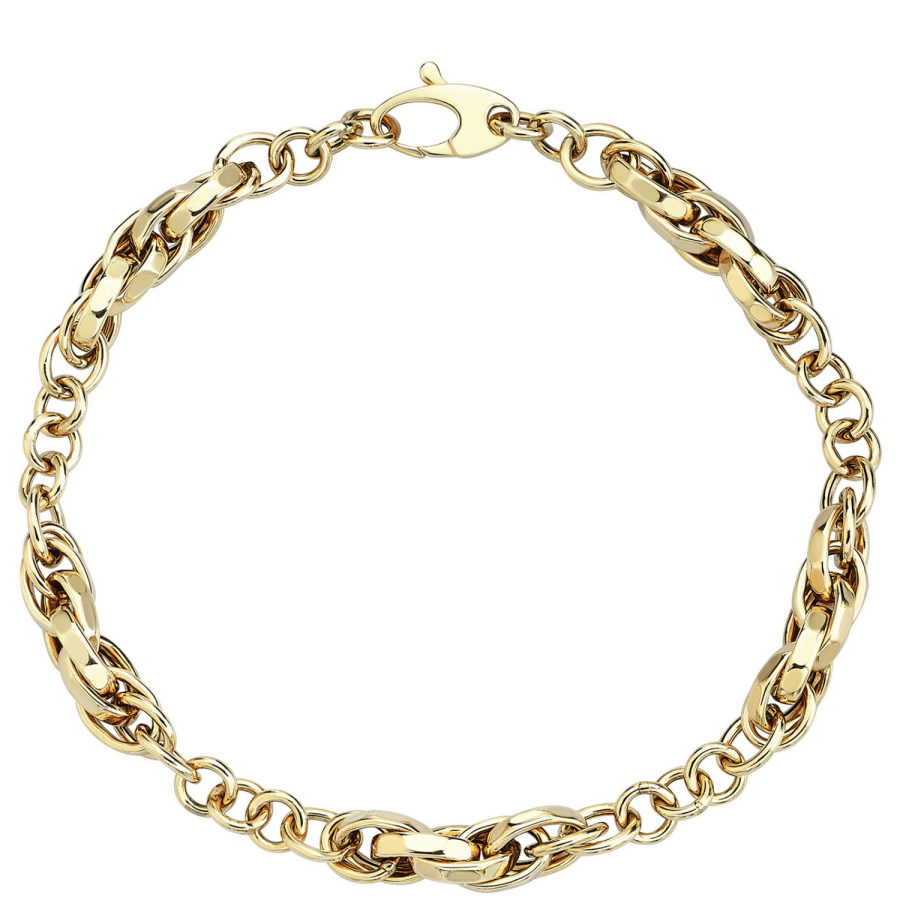 Mixed Rolos Chain Bracelet - Üsküplü