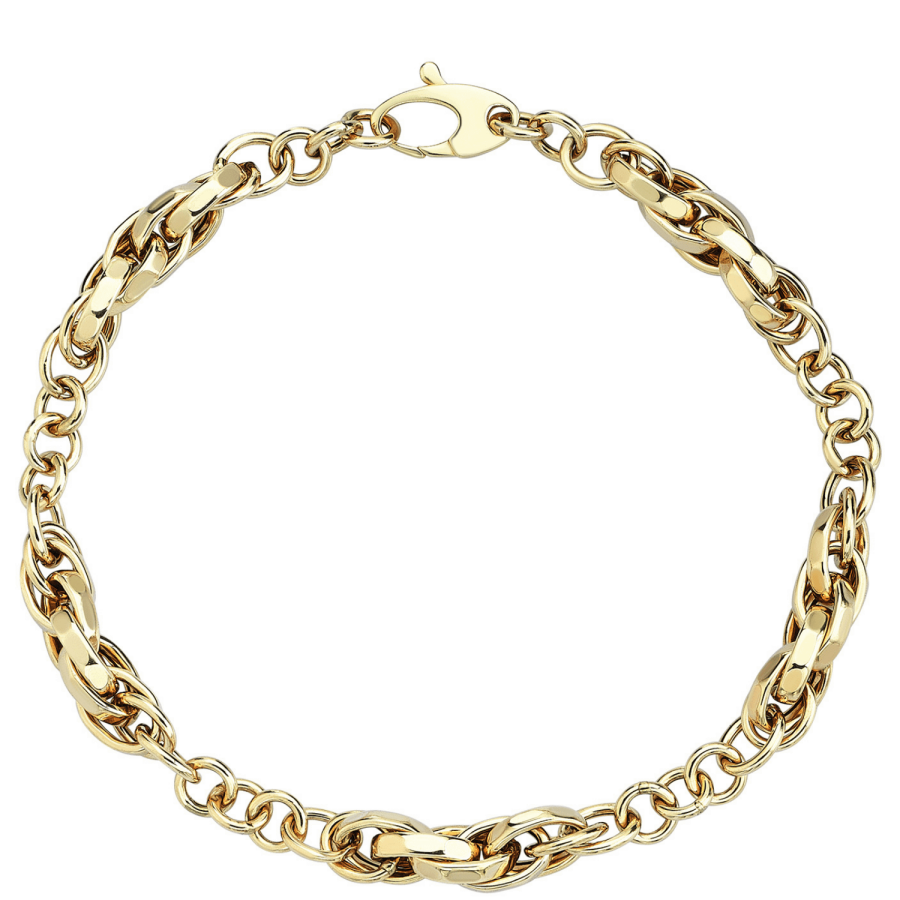 Mixed Rolos Chain Bracelet - 1